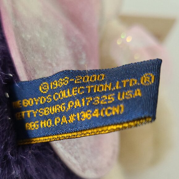 BOYDS BEAR FLORA B FLUTTERFLY PURPLE / WINGS/ ATENNA FROM 1988-2000 - Picture 11 of 15